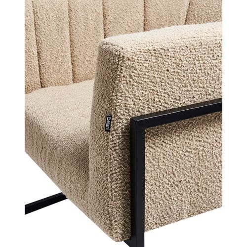 Fauteuil Larvik Ii Bouclé Beige