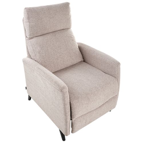 Fauteuil Inclinable Selvik Repose-pieds Inclus Tissu Taupe