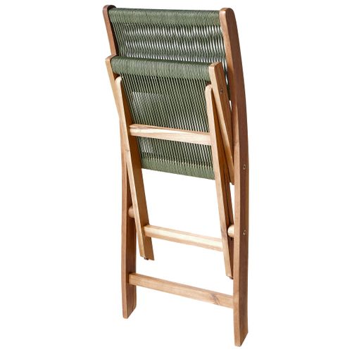 Lot De 2 Chaises De Jardin Prossedi Pliant Acacia Vert