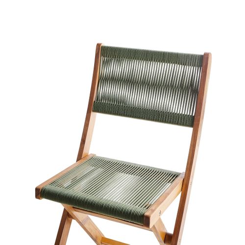 Ensemble Pour Bistro Pliant Prossedi Acacia Vert