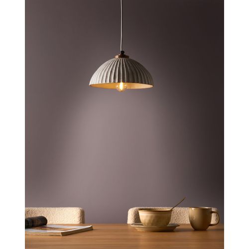 Lampe Suspension Cottica Papier-mâché Blanc