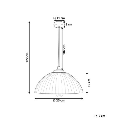 Lampe Suspension Cottica Papier-mâché Blanc
