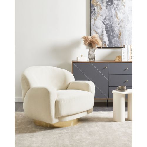 Fauteuil Lejre Tissu Beige Clair