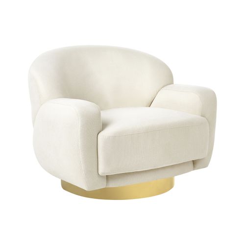 Fauteuil Lejre Tissu Beige Clair