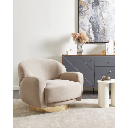 Fauteuil Lejre Tissu Taupe