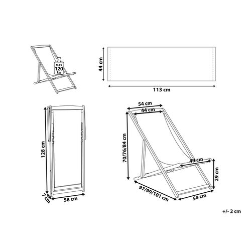 Chilienne Pliante Anzio Acacia Rouge