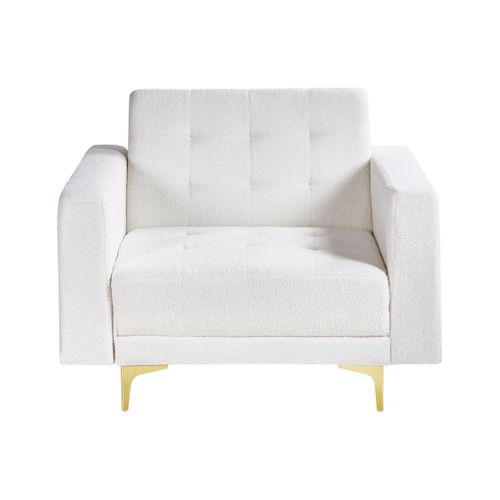 Fauteuil Aberdeen Bouclé Blanc Cassé