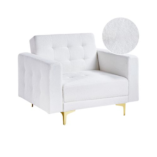 Fauteuil Aberdeen Bouclé Blanc Cassé