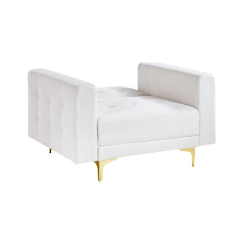 Fauteuil Aberdeen Bouclé Blanc Cassé