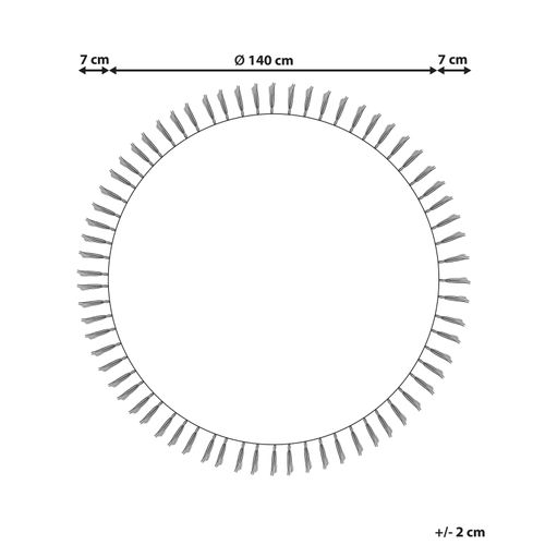 Tapis Marts Bleu Foncé D. 140 Cm Jute