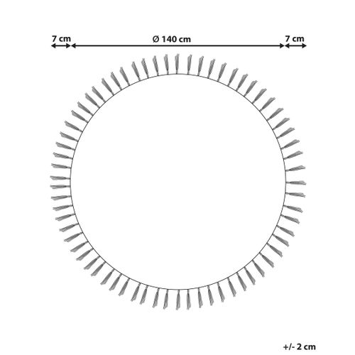 Tapis Marts Bleu Foncé D. 140 Cm Jute