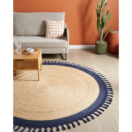 Tapis Marts Bleu Foncé 200 Cm Jute