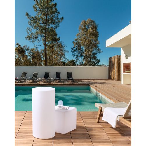 Lampadaire D'extérieur LED Piedra Blanc