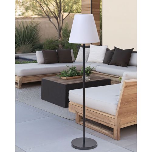 Lampadaire Solaire D'extérieur à LED Fonesca Blanc