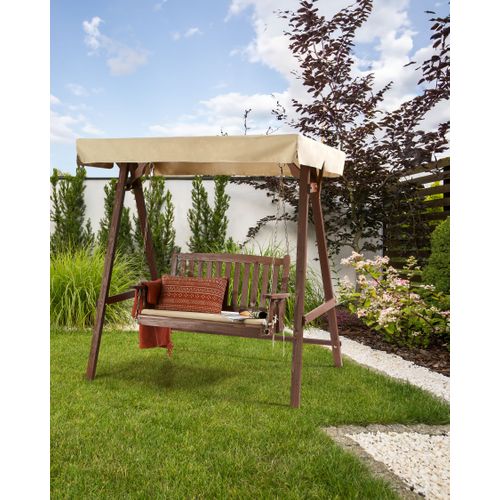 Balancelle De Jardin Caviola Bois D’épicéa Marron Foncé