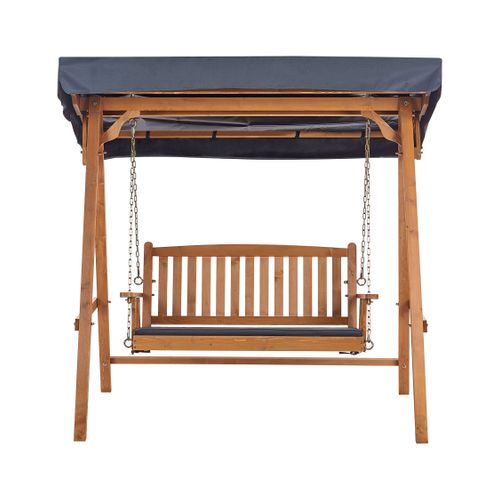 Balancelle De Jardin Fibbialla Bois D’épicéa Marron