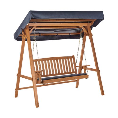 Balancelle De Jardin Fibbialla Bois D’épicéa Marron