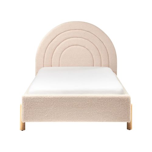Lit D'enfant Bouclé Anet 90 X 200 Cm Beige