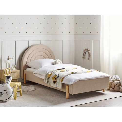 Lit D'enfant Bouclé Anet 90 X 200 Cm Beige