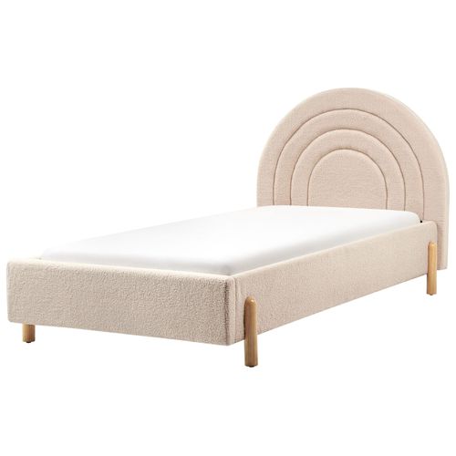 Lit D'enfant Bouclé Anet 90 X 200 Cm Beige