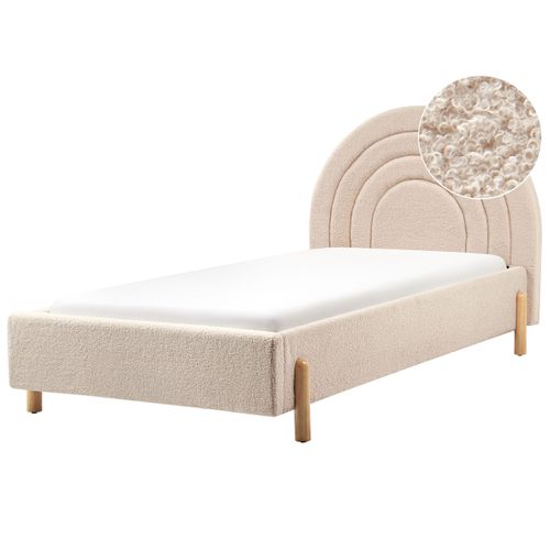 Lit D'enfant Bouclé Anet 90 X 200 Cm Beige