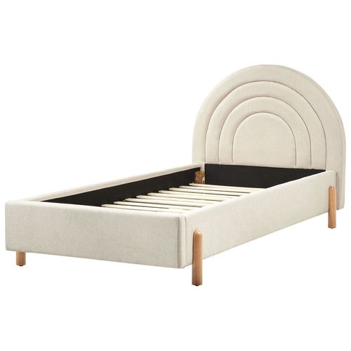 Lit D'enfant Tissu Anet 90 X 200 Cm Beige