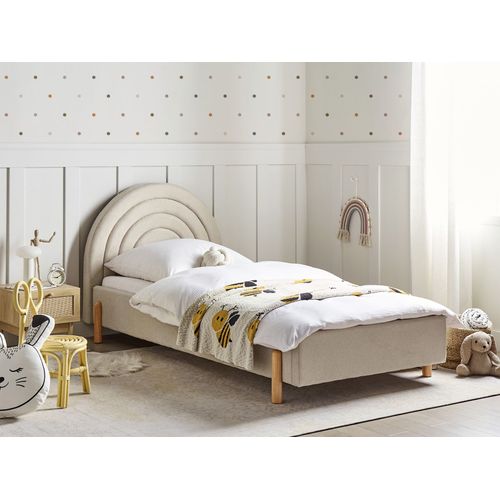 Lit D'enfant Tissu Anet 90 X 200 Cm Beige