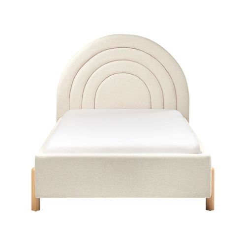 Lit D'enfant Tissu Anet 90 X 200 Cm Beige