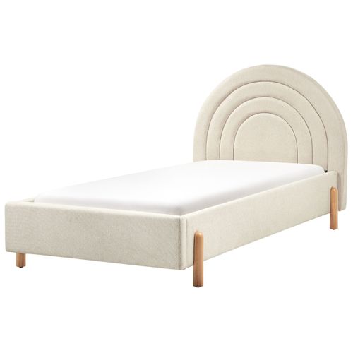 Lit D'enfant Tissu Anet 90 X 200 Cm Beige