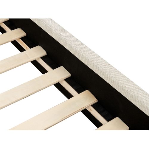 Lit D'enfant Tissu Anet 90 X 200 Cm Beige