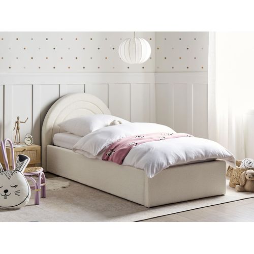 Lit Ottoman Enfant Bouclé Anet 90 X 200 Cm Blanc Cassé