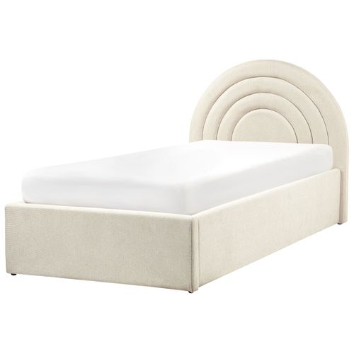 Lit Ottoman Enfant Tissu Anet 90 X 200 Cm Beige