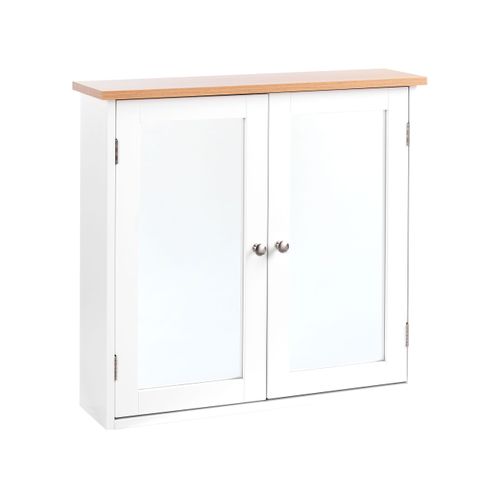 Armoire De Toilette Murale Alamos 65 Cm 60 Cm Blanc