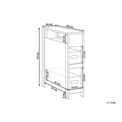 Meuble Haut Cachi 20 Cm Blanc