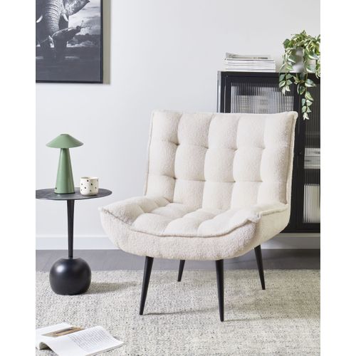 Fauteuil Alvesta Bouclé Blanc