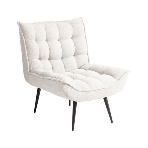 Fauteuil Alvesta Bouclé Blanc