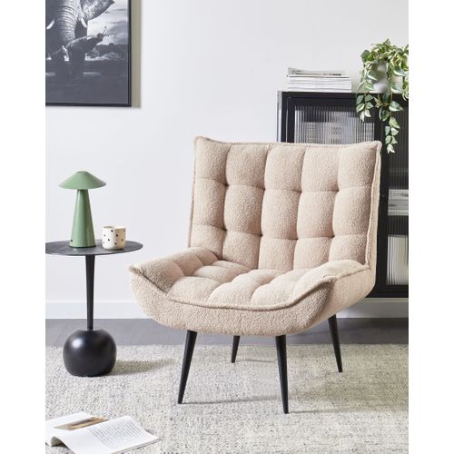 Fauteuil Alvesta Bouclé Beige