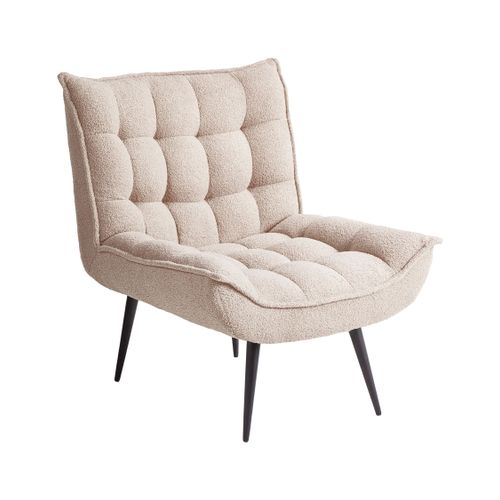 Fauteuil Alvesta Bouclé Beige