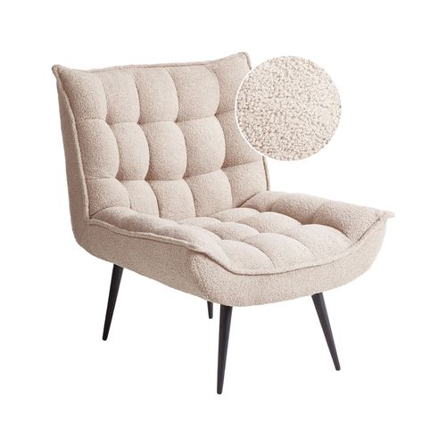 Fauteuil Alvesta Bouclé Beige