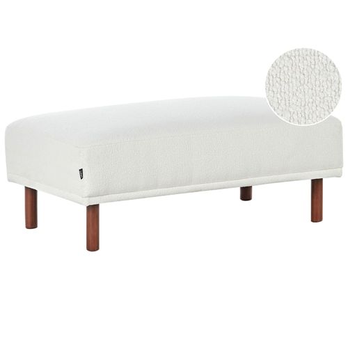 Ottoman Holt Bouclé Blanc