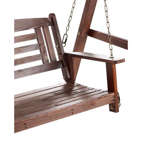 Balancelle De Jardin Nerito Bois D’épicéa Marron Foncé