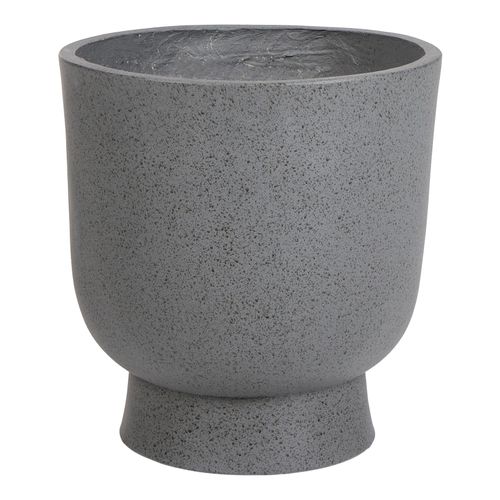 Cache-pot Ginkgo 36 Cm Effet Béton Gris