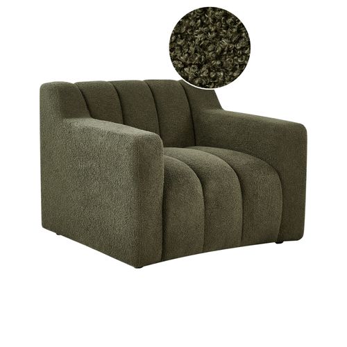 Fauteuil Agerup Bouclé Vert Foncé