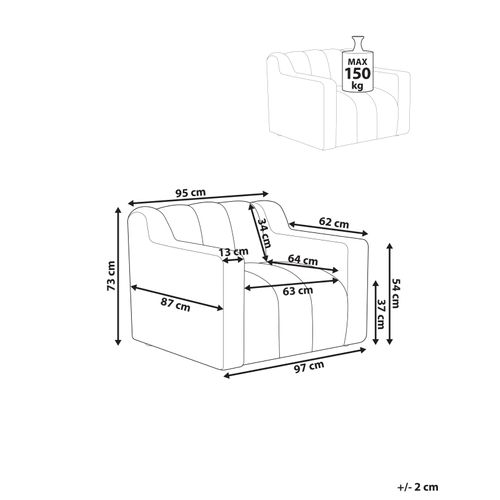 Fauteuil Agerup Bouclé Vert Foncé