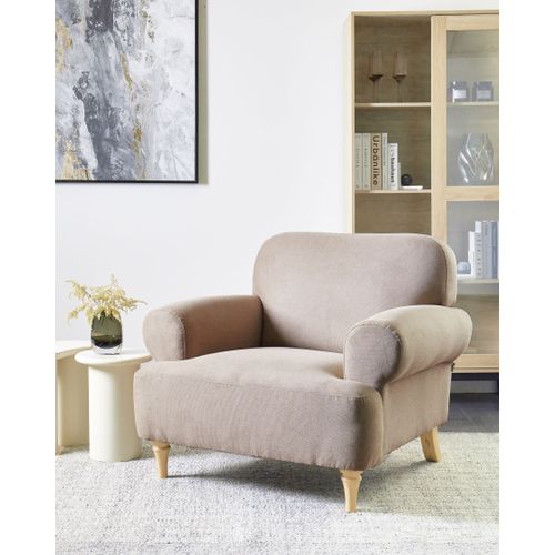 Fauteuil Kiberg Tissu Taupe
