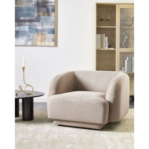 Fauteuil Skjanes Tissu Taupe