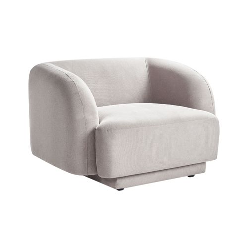 Fauteuil Skjanes Tissu Gris Clair