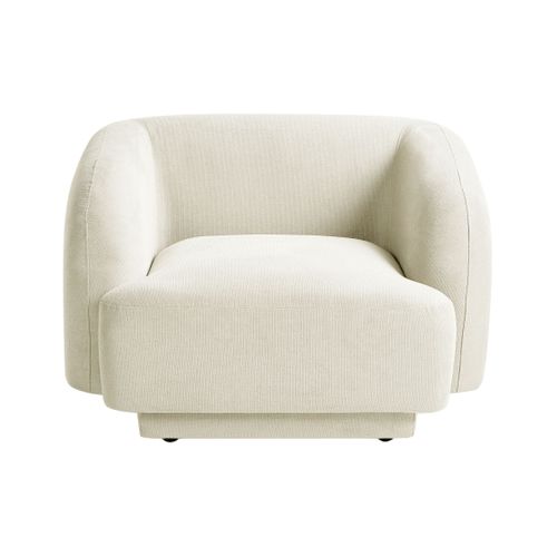 Fauteuil Skjanes Tissu Beige Clair