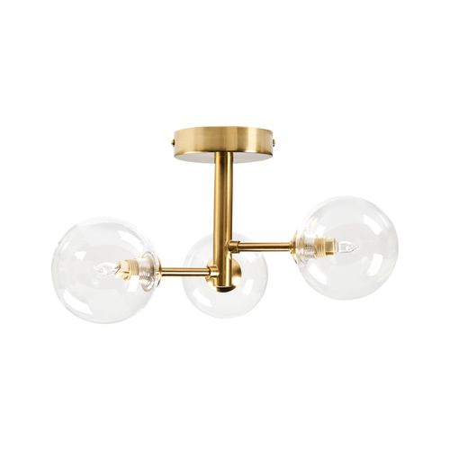 Plafonnier Maricao Verre Laiton