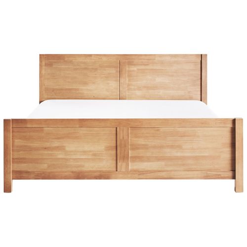 Lit Avec Sommier Bois Champagnat 180 X 200 Cm Marron Clair